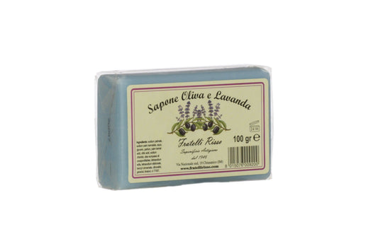 italiving Seife aus Olivenöl und anderen Pflanzenölen mit Lavendel - 100gr