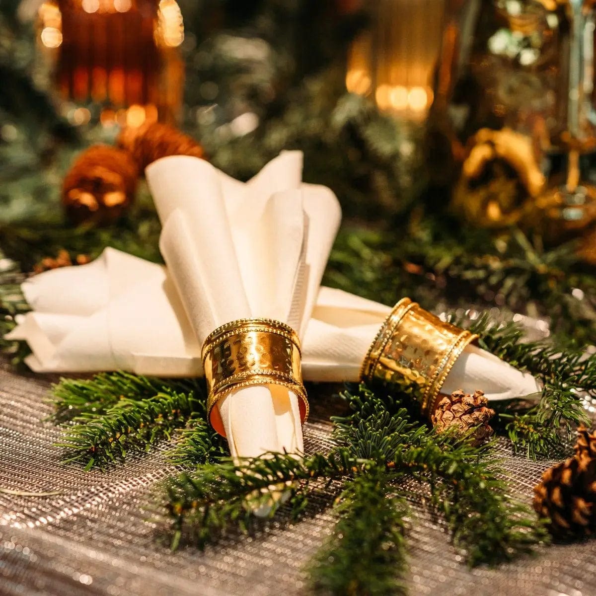 silber und gold farbe serviettenringe