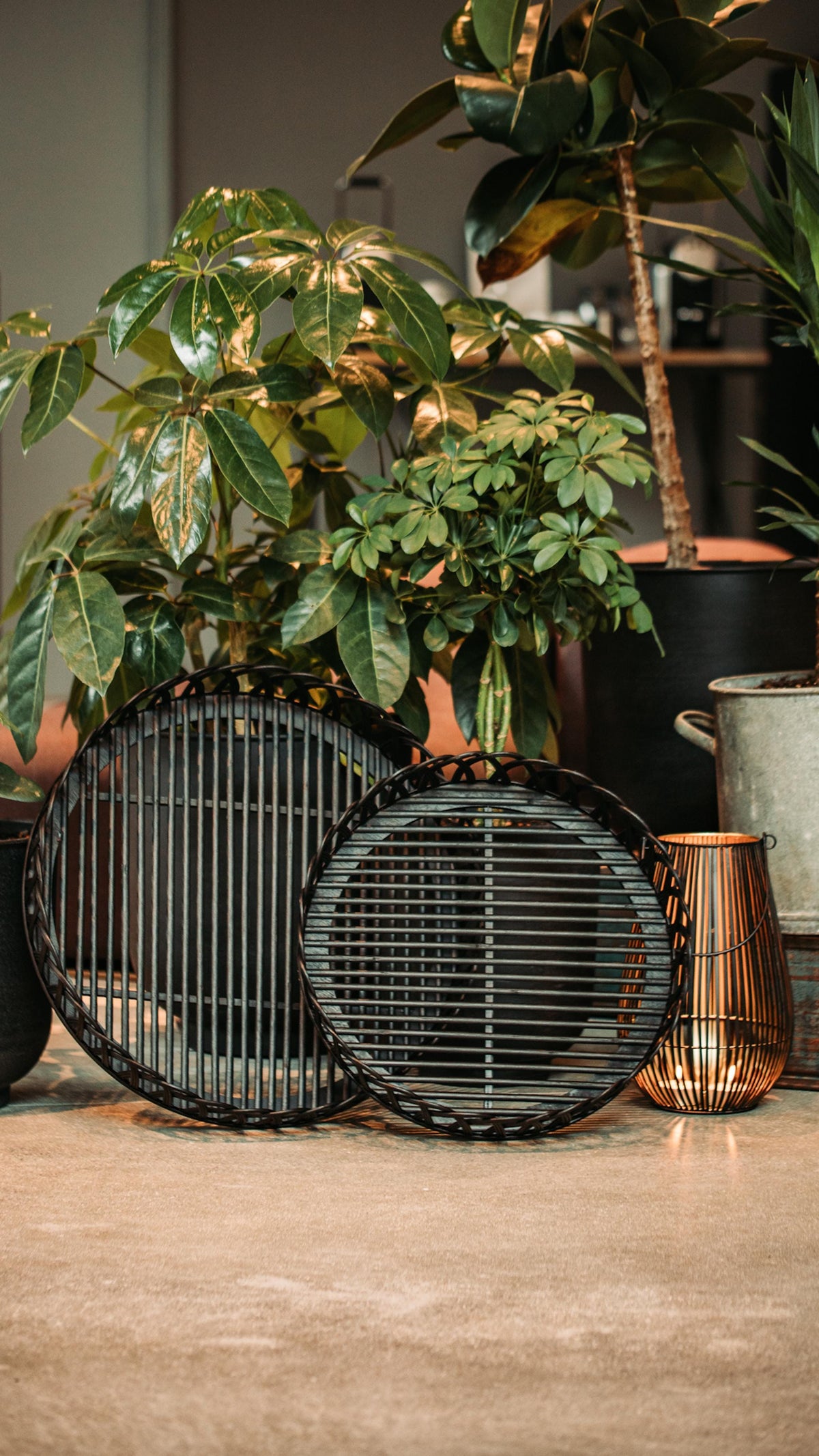 serviertablett aus bambus