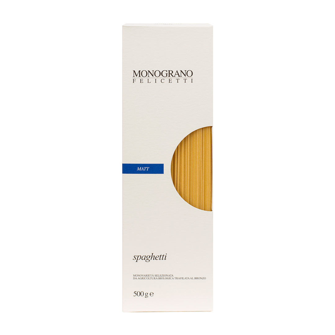 Italiving Teigwaren BIO Spaghetti Monograno Serie Matt aus Hartweizen von Felicetti 500Gr.