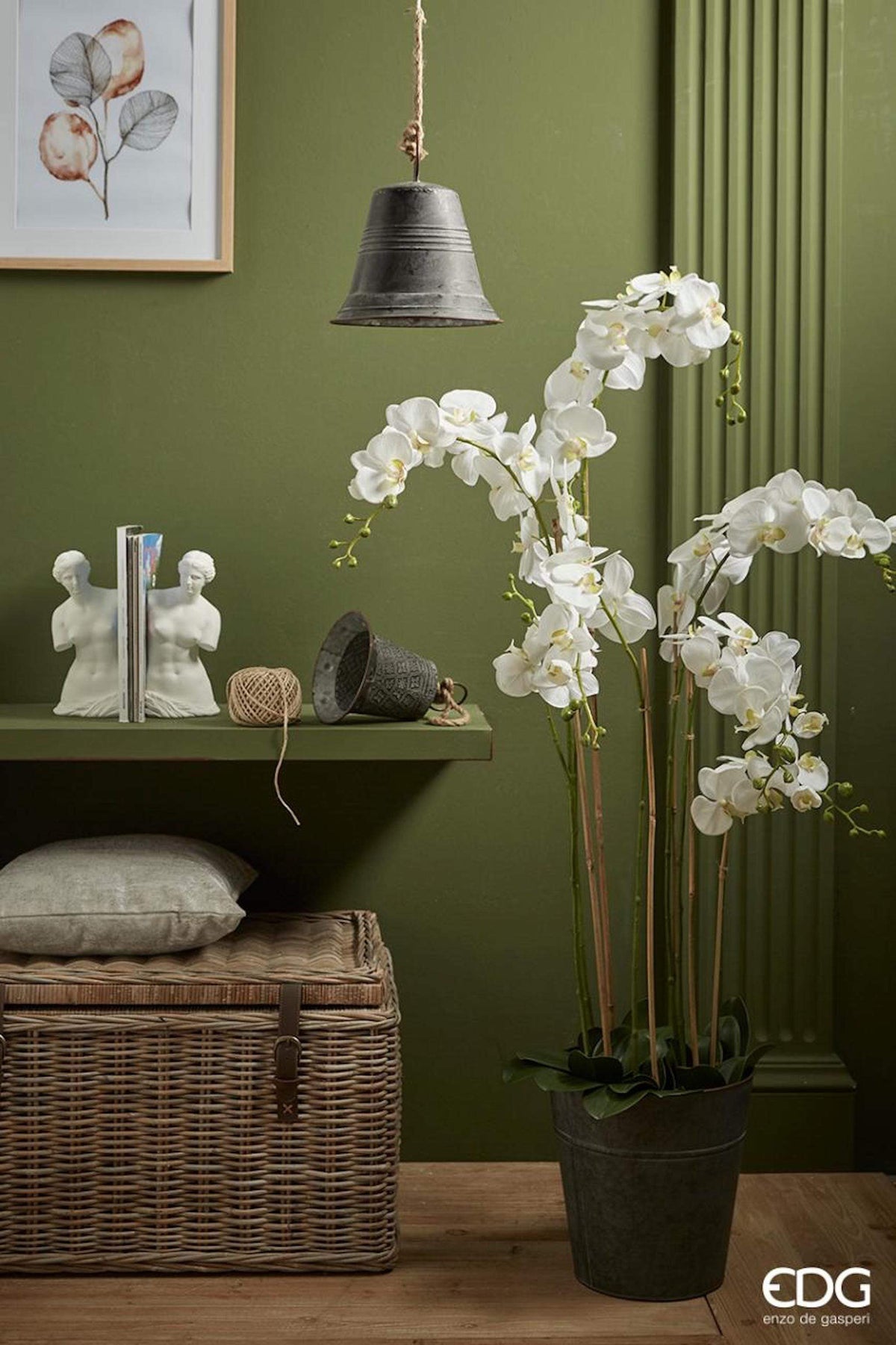 Italiving Übertöpfe Pflanzkübel - Metall grau Höhe 35 cm frostsicherer Eimer für Deko