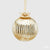 Italiving Weihnachtskugeln Dekorative Weihnachtskugel Glas mit Krone in Gold und Rot Ø 10 cm