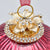 Italiving Weihnachtskugeln Dekorative Weihnachtskugel Glas mit Krone in Gold und Rot Ø 10 cm